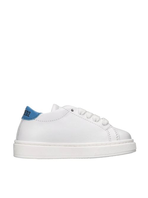 Sneakers in pelle DSQUARED2 | 80290 GINEVRA/TRESORBIANCO-AZZURRO